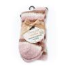 Earth Therapeutics TheraSoft Moisturizing Socks - Pink + Gold view 2