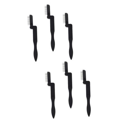 FRCOLOR 6pcs Single-sided Eyelash Brush Comb Folding Eyelash Tool Makeup Brush for Mascara Brow Comb Curler Separator Definer