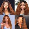 12 14 16 inch 1B30 Browm Bundles Human Hair Ombre Bundles Brown Deep Wave Human Hair Bundles Black to Brown Hair Weave 8A Grade Soft Unprocessed Virgin Hair Ombre Brown Bundles Human Hair view 2
