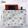 Kalygon Rose Blue Makeup Bags Makeup Organizer, Watercolor Floral Rose Peony Flax Toiletry Bags Travel Cosmetic Bag Makeup Purse Pouch Skincare Bag Wallet Bags For Women Female Mom Daughter view 4