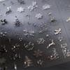 Christmas Silver Nail Stickers Snowflake Nail Art Decals 5D Embossed Self Adhesive Rhinestone with Design Christmas Tree Nail Decals for Nails Art Reindeer Nails Supplies for Women DIY Manicure view 2