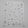 Christmas Silver Nail Stickers Snowflake Nail Art Decals 5D Embossed Self Adhesive Rhinestone with Design Christmas Tree Nail Decals for Nails Art Reindeer Nails Supplies for Women DIY Manicure view 3