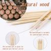 180PCS Orange Sticks for Nails in a Case - 4.5 inch Double Sided Wooden Cuticle Pusher Sticks for Nail Art, Manicure & Pedicure - Wood Sticks for Waxing view 2