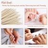180PCS Orange Sticks for Nails in a Case - 4.5 inch Double Sided Wooden Cuticle Pusher Sticks for Nail Art, Manicure & Pedicure - Wood Sticks for Waxing view 3
