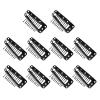 10pcs Chunni Clips With Safety Pins, 10-Teeth Hair Extension Snap Clip, Invisible Strong Wig Comb to Secure Headscarf, Dupatta Clips for Girls Women (Black) view 1