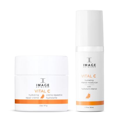 IMAGE Skincare VITAL C Daily Face Moisturizer and Night Cream Bundle, with VITAL C Hydrating Repair Crme and Intense Moisturizer