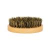 Oval Men Beard Brush For Facial Hair Soft Boar Bristle Brush Wood Handle Beard Grooming Brush For Face Massage Beauty view 2