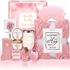 Gifts for Women Self Care Gifts Get Well Soon Gifts, Rose Relaxation Spa Gift Basket Sets with Luxury Flannel Blanket, Unique Mothers Day Mom Gifts Basket for Mom Wife Grandma Sister Friend view 1