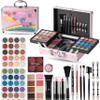 Hot Sugar Makeup Kit for Little Girls 4-6, Girls Makeup Set Ages 8-12, With Unicorn Aluminum Cosmetic Box view 1