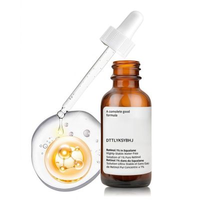 1% Pure Retinol Serum with Squalane Base - Gentle Anti-Aging Facial | Targets Wrinkles, Fine Lines & Uneven Texture | Soothes While Firming for Smooth Youthful Complexion - 30ml