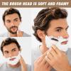 2 Pack Men Shaving Brush,Wet Shave Using Cream & Soap Synthetic Hair Tool with Hard Wood Handle Synthetic Travel Paint Brush for Men Valentine Gifts Hair Salon Tool Home(Brown,Classic) view 4