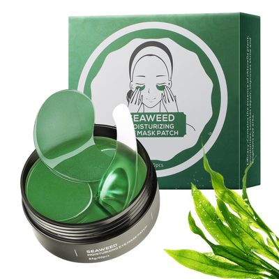 GUOYAOLIFU Under Eye Patch for Dark Circles and Puffy Eyes,Under Eye Masks Reduce Smooth Wrinkles and Under-eye Egg,Moisturizing Under Eye Pads For Women,Seaweed Eye Mask Patch-60 Pcs