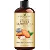 Handcraft Blends Organic Sweet Almond Oil | 100% Pure and Natural | Bath & Body Oil | Premium Grade Carrier Oil | Skin | Hair | Body | Massage | Hexane-Free | 8 Fl Oz view 1
