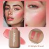 Cream Blush stick, Natural-Looking Matte Finish Makeup Blush stick, Hydrating Long Lasting Lightweight Blendable Blush for cheeks (#3 Bright Coral, 1 PC) view 2