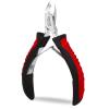 Premium Cuticle Trimmer Stainless Steel Nipper  Sharp Blades with Double Spring  Manicure Pedicure Tool for Home and Salon (Black/Red) view 1