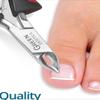 Premium Cuticle Trimmer Stainless Steel Nipper  Sharp Blades with Double Spring  Manicure Pedicure Tool for Home and Salon (Black/Red) view 4