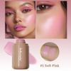 Cream Blush stick, Natural-Looking Matte Finish Makeup Blush stick, Hydrating Long Lasting Lightweight Blendable Blush for cheeks (#1 Soft Pink, 1 PC) view 2