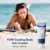 YUNI Beauty Body Gel-Cream  Hydrating Skincare  Cooling Gel  Tones & Firms  Soothing Cream  Post-Workout Body Cream & Moisturizer  Vegan  8 fl oz view 2