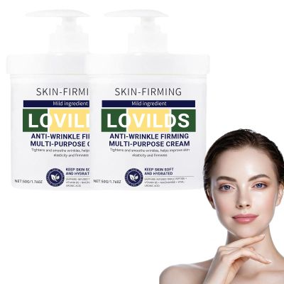 AEEHFENG Lovilds Skin Tightener, Advanced Firming & Wrinkle-Reducing Cream, Lovilds Skin Firming Rejuvenating Cream, Skin Firming, Moisturizing and Anti-Wrinkle for all Skin Types (2 Bottle)