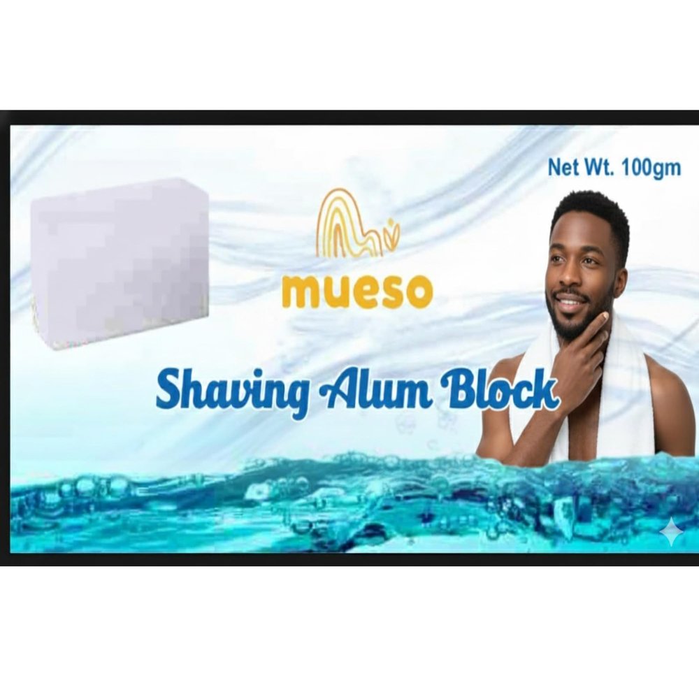 Alum Block for Men & Women | Traditional Shaving Alum Stone | Unscented | For Shaving & Daily Grooming Use | Pack of 3 (100 g Each)
