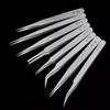 2 Pack Ultra-Fine High Precision Stainless Steel Tweezers Thick Tip Curved Head Flat Head Tweezers Straight Tweezers Electronic Repair Clips (silvery,ST-13(120mm)) view 3