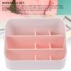 3 Layers Makeup Vanity Organizer, 9 Compartments Cosmetic Display Case with Waterproofing, for Vanity Countertop, Table view 4