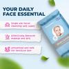 WipEssentials Facial Cleansing Wet Wipes - Travel Makeup Remover Wipes, Oil-free, Non-Greasy Wet Wipes, 3-Pack (30 Wipes Each) view 2