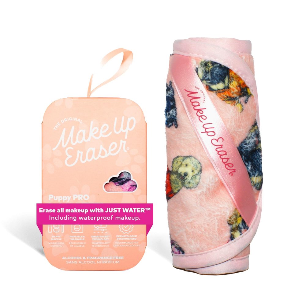 The Original MakeUp Eraser PRO, Effortlessly Remove All Makeup Using Only Water, Including Waterproof Mascara, Eyeliner, Foundation, Lipstick, Sunscreen,and More! Puppy, 1ct.