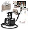 Spray Tan Basics Starter Package by SunnaTan - Includes HVLP Tan Gun, 3 x 473 ml 12-Hour Natural Tanning Solutions (Light, Medium, Dark), and Training Course Valued at 299.00 view 1
