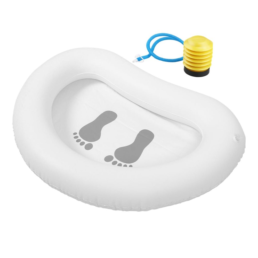 Gogogmee Inflatable Foot Bath Basin Foot Soak for Dry Cracked Portable Tub for Beach Spa