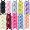 100 Pcs Hair Bows for Girls Women, Pink Bows Mini Bowknot Ribbon Barrettes, Cute Small Hair Clips Hair Accessories (10 Colors) view 3
