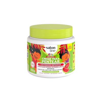 Salon Line - Linha Creme para Pentear (Kids) - Cachinhos Definidos Melancia 500 Gr - (Combing Cream (Kids) - Watermelon Defined Curls Net 19.40 Oz)