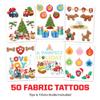 Paw Patrol Clothing Sweater Fabric Kit Iron On Patch Alternative, 33 Fabric Temporary Tattoos: Gifts for Kids Ages 6+, Kids Clothing Temporary Tattoo, Made in the USA [6 Sheets, 33 Count] view 2