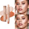 2 In 1 Double Head Highlighter Stick Contouring Stick Multifunctional Makeup Sticks Contouring Pen For Face Brightens view 2