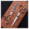 6.0 inch Hand-Handled Hairdressing Scissors Set, Barber Scissors, Flat Cut, Dental Scissors, Household Haircut Set Hair Cutting Shears view 3