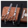 6.0 inch Hand-Handled Hairdressing Scissors Set, Barber Scissors, Flat Cut, Dental Scissors, Household Haircut Set Hair Cutting Shears view 4