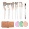 11pcs makeup brushes white make up brushes set white for makeup professional glitz and glam makeup brush set foundation blending brush eyeshadows make up brush set Gift for Women view 1