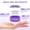Nose Wax Kit Men, Mini Wax Warmer for Facial Hair Removal, Ear Eyebrow Waxing Kit for Women Men With 100g Beads, 10 Applicators, 10 Nose Sticks, Portable Melt Machine for Home Travel Use - Purple view 4