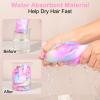 Basumee Microfiber Hair Towel Wrap for Kids 2 Pack Rapid Drying Hair Towel with Button Hair Turbans for Wet Hair Wraps Head Towel Wrap for Women and Girls, Light Pink view 2