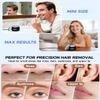 Nose Wax Kit, Mini Wax Warmer for Eyebrow Ear Hair Removal, Waxing Kit for Women Men with 100g Beads, 10 Applicators, 10 Nose Sticks, Portable at Home Waxer Melter Machine Kit for Face Waxing - Black view 2