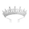 TRUSTTWO Mahkota Kristal Dan Tiara Dengan Sisir Untuk Wanita Pengantin Wanita Aksesoris Rambut Pernikahan Mahkota Pengantin Tiara Pernikahan Tiara Wanita The New(Gold-03) view 3