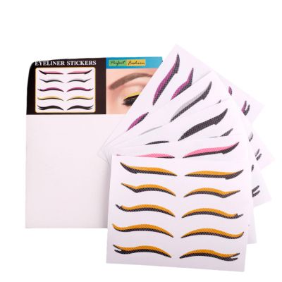 100Pcs Non-Woven Eyelid Tape Stickers - Colored Self-Adhesive Eye Makeup Stickers for Double Eyelid Look - Stage Makeup Ready, Long-Lasting, Multi-Color Options (Multicolour-1)