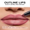Matt Nude Lipstick Lipliner Lip Crayons One Step Lips Velvet Moisture Smooth Matte Lipstick Pencils 24 Hour Long Lasting Waterproof&Waterlasting Lipstick (05#) view 2