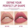 Matt Nude Lipstick Lipliner Lip Crayons One Step Lips Velvet Moisture Smooth Matte Lipstick Pencils 24 Hour Long Lasting Waterproof&Waterlasting Lipstick (05#) view 3