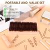 203 Count Bun Hair Pins - 200 Bobby Pins and 3 Kitsch Spin Pins With Storage Box, Brown U Shaped French Pin (Brown) view 2