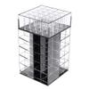 360 Rotating Lipstick Holder Organizer, 65 Slots Makeup Display Case with DIY Assembly, Sturdy Acrylic Cosmetic Storage Box for Lipsticks, Nail Polish, and - Black view 1