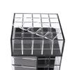 360 Rotating Lipstick Holder Organizer, 65 Slots Makeup Display Case with DIY Assembly, Sturdy Acrylic Cosmetic Storage Box for Lipsticks, Nail Polish, and - Black view 2