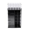 360 Rotating Lipstick Holder Organizer, 65 Slots Makeup Display Case with DIY Assembly, Sturdy Acrylic Cosmetic Storage Box for Lipsticks, Nail Polish, and - Black view 4