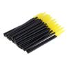 50 Pack Disposable Eyelash Mascara Brushes Wands Set, Silicone Makeup Applicators for Women, Professional Salon, and Eyelash Extensions - Yellow view 1