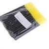 50 Pack Disposable Eyelash Mascara Brushes Wands Set, Silicone Makeup Applicators for Women, Professional Salon, and Eyelash Extensions - Yellow view 2